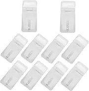 Toyvian 10pcs Acrylic Latch Hasp Durable Transparent Mini Lock for Jewelry Boxes Cabinets Design for Easy Access and Everyday Use