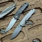 7'' New Fast Opening M390 Blade TC4 titanium Handle Tactics Folding Knife VTF117