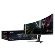 GIGABYTE AORUS CO49DQ Gaming Monitor, 49" OLED/5120 x 1440(DQHD)/10bit (1.07B)/0
