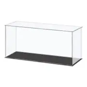 Acrylic Display Case Plastic Cube Storage Box Clear Small Showcase 36x11x15.5cm
