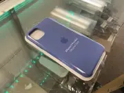 Apple Silicone Case for iPhone 11 Pro Max Linen Blue MY122ZM/A - Genuine