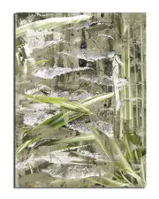 Ready2HangArt Bamboo Abstract II Wrapped Canvas Wall Art