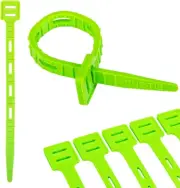 ONE TIE 8-Inch Reusable Zip Ties - Cable Management & Cord Organizer Zip Ties...