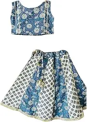 [Miho] Hand Block Printed Lehenga Choli Set