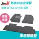 【STREET-R】汽車腳踏墊出清 JETTA 2011年 福斯適用 布邊 黑色 EVA防水