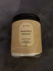 PINEAPPLE MANGO 7oz SINGLE WICK CANDLE White Barn Bath & Body Works New In Box