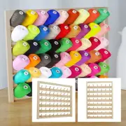 Wooden Thread Holder 48/54 Spool Wooden Thread Rack Wall Mounted Sewing stIYm BR