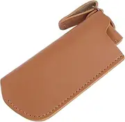 CHILDWEET 1pc Leather Protective Cover for Outdoor Vintage Design Windproof Flame Cover for Safe and Durable Use Fits Pockets and Backpacks Brown Color