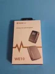 Mirfak WE10 Dual Wireless Microphone System Transmitter Receiver Recording - New