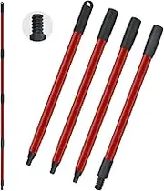 GFRED Mop Handle Replacement for Oceda 4 Section Mop Replace Handle Compatible with O-Ceda Spin Mop Refills and Brooms Cedar Mop Stick for Floor Clean, 30" to 58", American Thread Joint