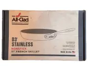 All-Clad D3 3-Ply Stainless Steel Fry Pan 11 Inch Nonstick