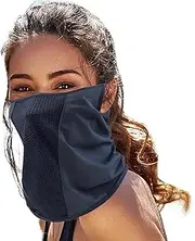 [Generic] Neck Gaiters for Men | Ice Silk Facial Bandana | Breathable Ear-hooked Face Gaiter UV Protection for Fishing Hunting Cycling
