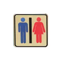 在飛比找樂天市場購物網優惠-ZG1 彩色 FS-800 銅牌 廁所-標示牌 / 個 FS