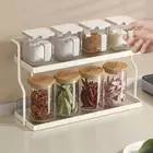 Acrylic Kitchen Seasoning Rack Tea Cup Shelves Spice Jar Bottle