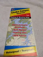 Choke Canyon Reservoir Fishing Hot Spot GPS Fishing Map