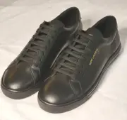 Saint Laurent Andy Men's Low Top Laced Leather Sneaker in Black 42 EU 9 US