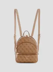 GUESS Brown Logo Manhattan Backpack