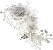CALLARON Rhinestone Bridal Comb Barrette: Rhinestone Hairpin For Bride - Bridal Hair Accessory - Side Comb For Women Wedding Hairstyles