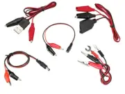 Alligator Clip to USB, DC Jack, C Clip 50cm 24mm length alligator clip kit.