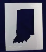 State of Indiana Stencil -14 mil Mylar Painting/Crafts