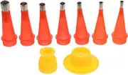 1Set Caulking Nozzle Applicator with Caps for Easy Finishing Home Renovation Kitchen Bathroom and More