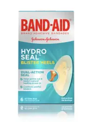 Band-Aid Brand Hydro Seal Blister Heels Bandage, Waterproof, Box of 6