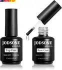 2 Bottles of Top Coat Base Coat Gel Polish Set Bright Surface at Home DIY Nail S