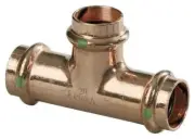 Viega 94757 ProPress Copper Tee 200 PSI 1-1/4 Inch by 1-1/4 Inch by 1/2 Inch