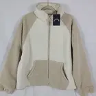 NEW The Upside Women's Harlow Zip Through Jacket Off White & Tan Sz XL MSRP $190