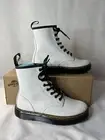 Dr. Martens Zavala Leather Combat Boots White Womens 6 Mens 5
