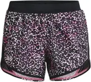 Under Armour Women's Fly 2.0 Printed Running Shorts Small Black/Pink Punk NWT