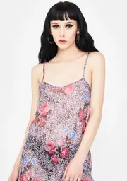 [Motel] Jungle Rose Sanita Mini Dress