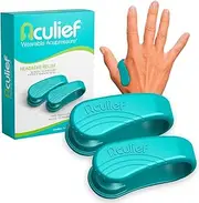 Aculief - Award Winning Natural Headache, Migraine and Tension Relief - Wearable Acupressure - Stress Alleviation - Simple, Easy & Effective 2 Pack - (Teal)