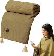 [ノーブランド品] Heated Throw Blanket, Electric Heated Wrap Poncho Shawl,Washable Heated Blanket | Safe Throw Blanket Heated Blanket with Adjustable Heat Settings by USB Power