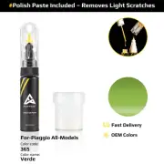 Touch Up Paint For Piaggio All Models 365 Verde With Polish Paste