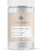 Epsom Salt Soak with Lavender Essential Oil, 2lb, Bath & Foot Soak, Magnesium Sulfate Blend