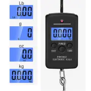 High Accuracy Portable Digital Scale 40kg Capacity 10g Precision Multifunctional Backlit Display Ideal for Travel Fishin