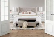 MIDDLESBROUGH Off-White Storage Bench