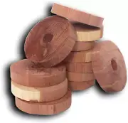Cedar Fresh Cedar Rings, Pack of 6, Solid Eastern Red Cedar, Natural Moth and Od