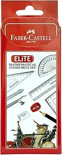 Faber-Castell Elite Geometry Box – Set of 9 (72-163720) Multicolour