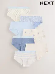Blue Hipsters Briefs 7 Pack (2-16yrs) (E87094) | $25 - $34