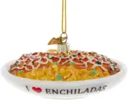Kurt Adler 5-Inch Noble Gems™ Glass I Love Enchiladas Ornament