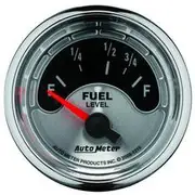 Autometer American Muscle Fuel Level Gauge Electric - 73 - 10 Ohm, 2 1/16 Inch, Short Sweep, AU1215