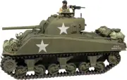 WBritain 25136 U.S. M4A3 Sherman Tank 10th Armored Division Winter 1944-45