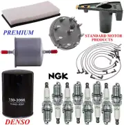 Tune Up Kit Filters Cap Wire Spark Plugs For FORD F-350 V8 7.5L 1989 (for: Ford)