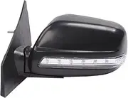 Car Outside Rearview Rear View Mirror Assembly Compatible For Geely MK 1 MK 2 Auto Reverse Mirror Reflector Side Mirror(No Heating black Left)