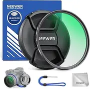 NEEWER 58mm MC UV Protection Filter with Lens Cap, Multi Resistant Nano Coatings/HD Optical Glass/Water Repellent/Scratch Resistant/Aluminum Alloy Ultra Slim Frame/Ultraviolet Filter