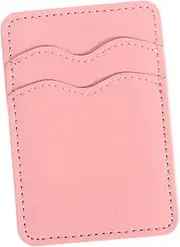 Kisangel Phone Card Holder: Fake Leather Wallet Holder for Back of Phone Credit Card Holder for Case