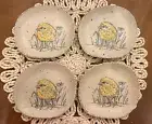 InHomestylez "Chickadee Spring" Ceramic (5.5") TIDBIT Plates (SET OF 4)