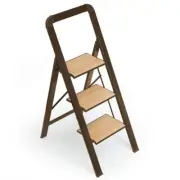 Unbranded 9 ft. Reach Folding Aluminum Step Stool 330 lbs. Capacity Space-Saving
